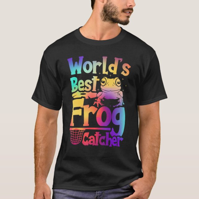Weltbester Froschfänger Jäger Kinder Mädchen Junge T-Shirt (Vorderseite)