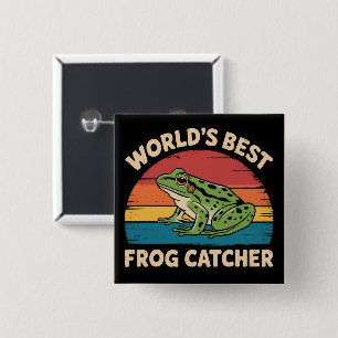 Weltbester Froschfänger Lustiges Meme Sarkastisch Button
