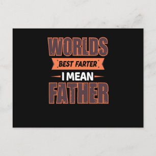 Weltbester Fürzer ich meine Vater - Großartigster Postkarte