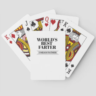 Weltbester Furzer, ich meine Vater, lustiger Papa Spielkarten