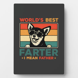 Weltbester Furzer Ich meine Vater Lustiger Vater H Fotoplatte