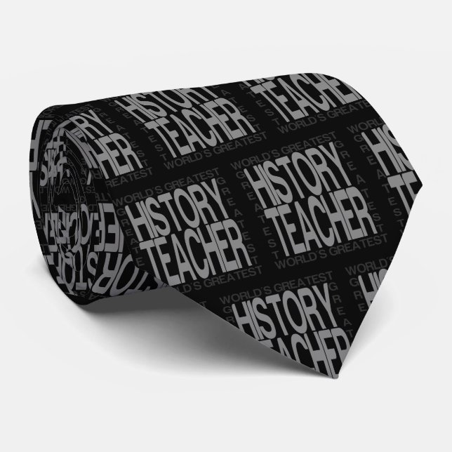 Weltbester Geschichtslehrer Neck Tie Krawatte (Gerollt)