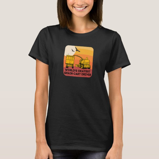 Weltbester Getreidewagenfahrer  Fun Farming  2 T-Shirt (Vorderseite)