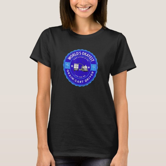 Weltbester Getreidewagenfahrer  Fun Farming 3 T-Shirt (Vorderseite)