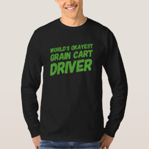 Weltbester Getreidewagenfahrer Fun Farming T-Shirt