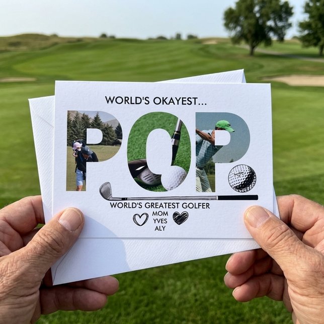 Weltbester Golfer Weltbester Papa Dankeskarte (Von Creator hochgeladen)