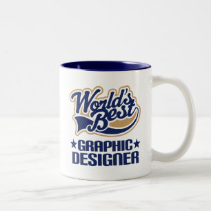 Weltbester Grafikdesigner Zweifarbige Tasse