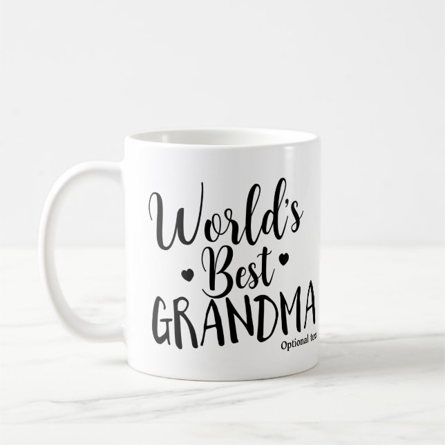 WELTBESTER GRANDMA-Personalisierter Individuelle N Tasse (Links)