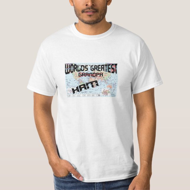 Weltbester Großvater/Schinken T-Shirt (Vorderseite)