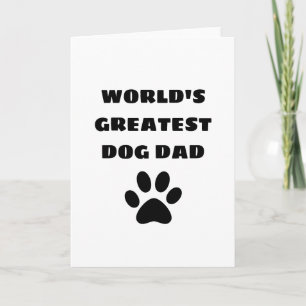 Weltbester Hundepapa Benutzerdefinierter Text Pers Karte