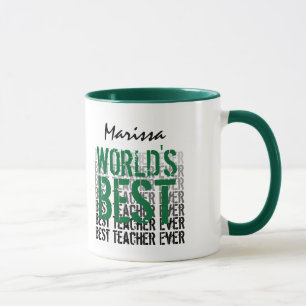 Weltbester Individuelle Name für Lehrer 8 M008 Tasse