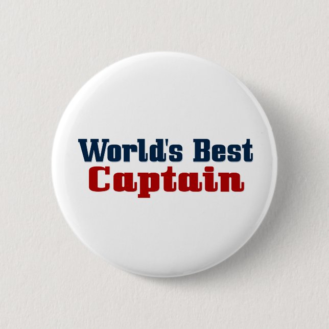 Weltbester Kapitän Button (Vorderseite)