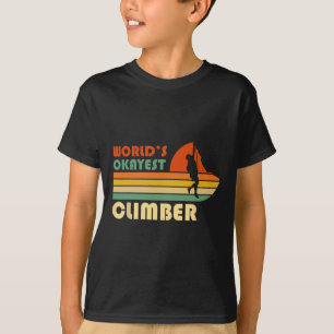 Weltbester Kletterer lustig Retro-Bergsteigen T-Shirt