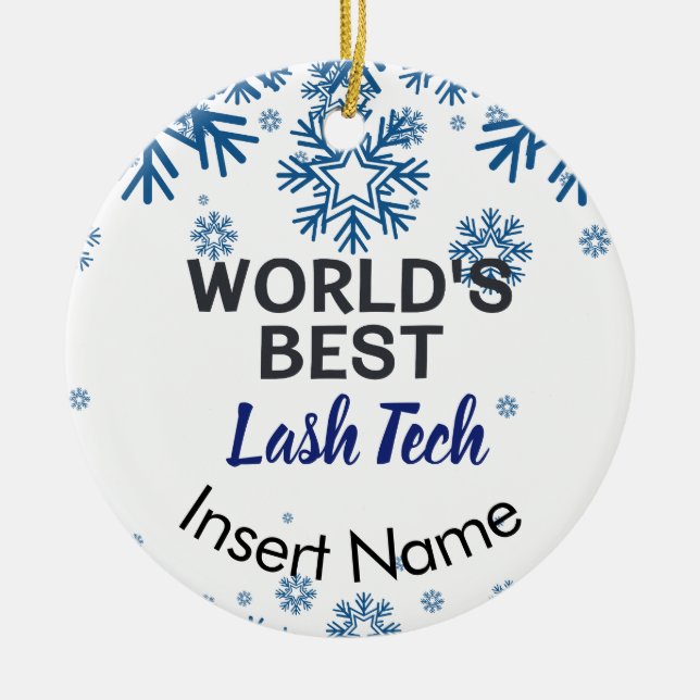Weltbester Lasertechniker Keramik Ornament (Vorne)