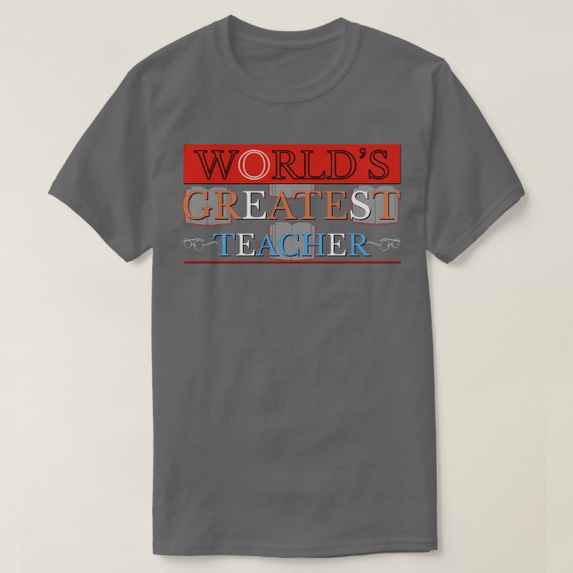 Weltbester Lehrer T-Shirt (Design vorne)