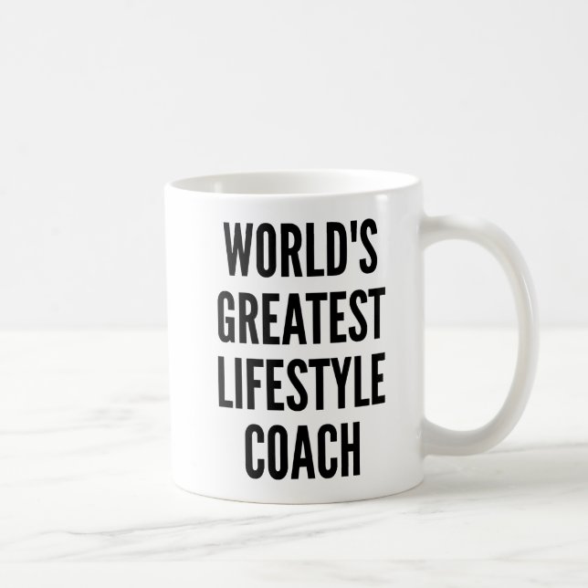 Weltbester Lifestyle-Coach Kaffeetasse (Rechts)