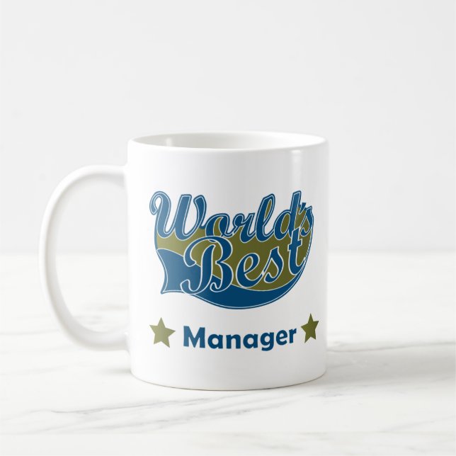 Weltbester Manager Kaffeetasse (Links)