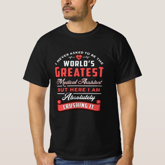 Weltbester medizinischer Assistent Doktor Funny T-Shirt (Vorderseite)