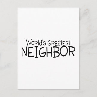 Weltbester Nachbarn Postkarte