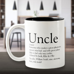 Weltbester Onkel Funcle Moderne Definition Spaß Zweifarbige Tasse