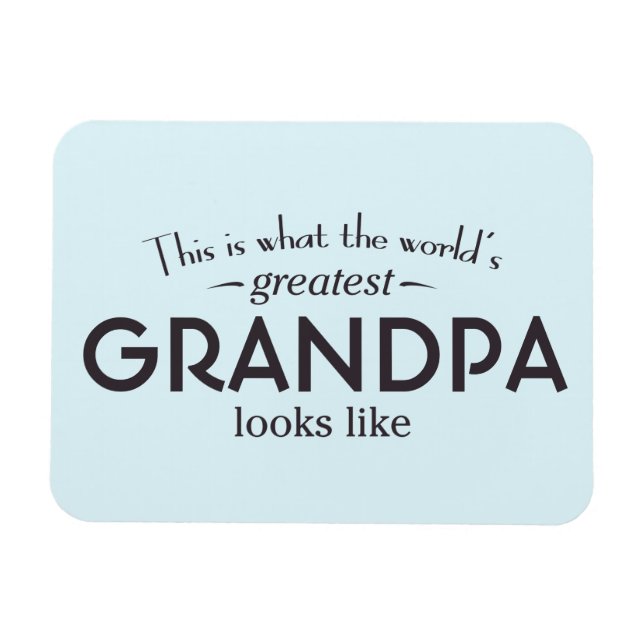 Weltbester Opa Magnet (Horizontal)