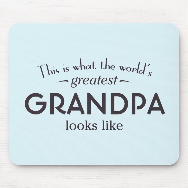 Weltbester Opa Mousepad (Vorne)