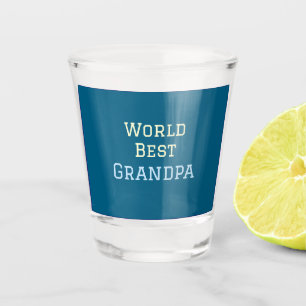 Weltbester Opa Namenstext Sporttext vereinfacht Schnapsglas