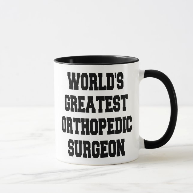 Weltbester Orthopädischer Chirurg Tasse (Rechts)