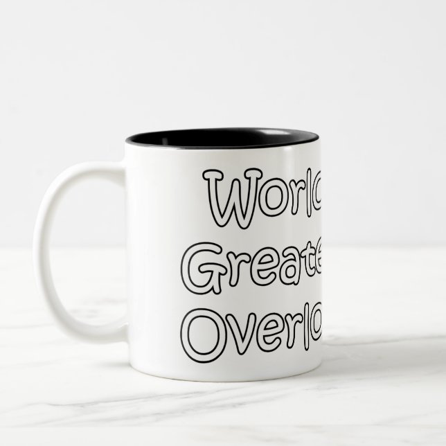 Weltbester Overlord Zweifarbige Tasse (Links)