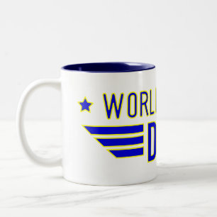 Weltbester Papa-Becher Zweifarbige Tasse