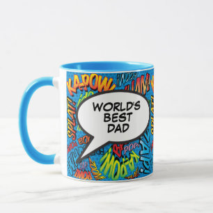 Weltbester Papa, Daddy, Vater Lustiges Comic-Buch Tasse
