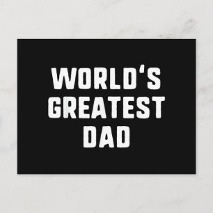 Weltbester Papa Lustige Familie Postkarte