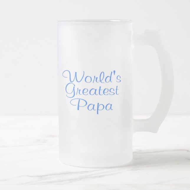 Weltbester Papa Mattglas Bierglas (Rechts)