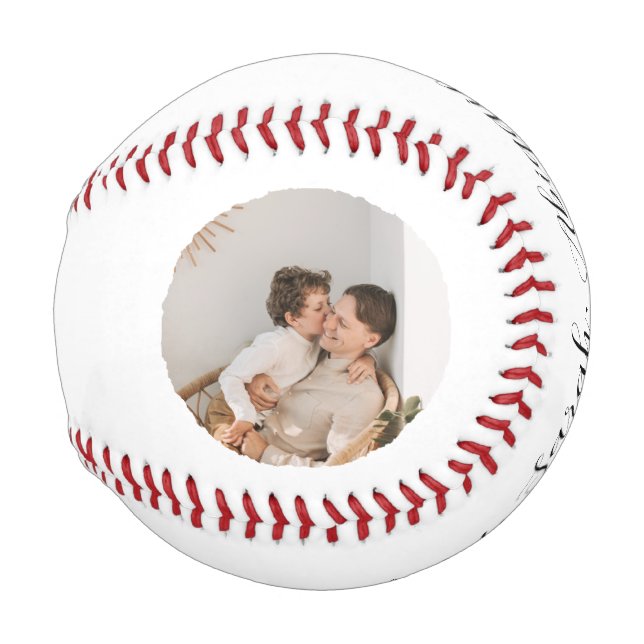 'Weltbester Papa' Vatertag, Geburtstagsgeschenk Baseball (Vorne Rechts)
