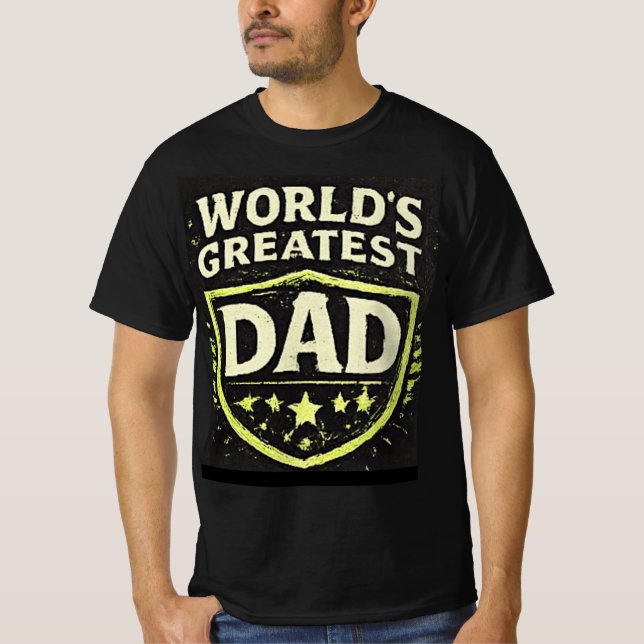 Weltbester Papa Vatertag T-Shirt (Vorderseite)