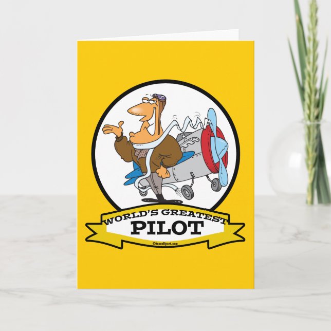 WELTBESTER PILOT-II-CARTOON KARTE (Vorderseite)