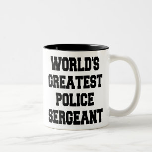 Weltbester Polizeibeamter Zweifarbige Tasse