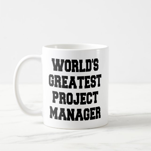 Weltbester Projektmanager Kaffeetasse (Links)