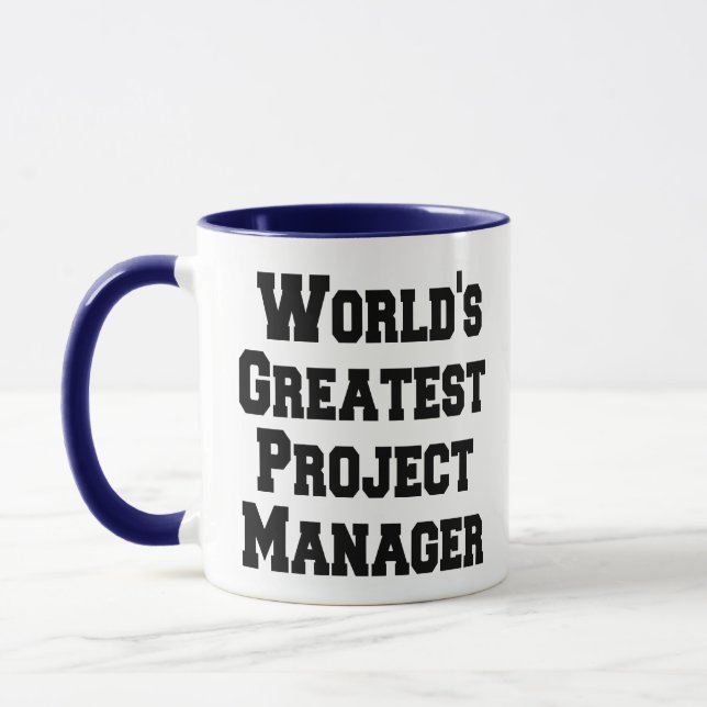 Weltbester Projektmanager Tasse (Links)