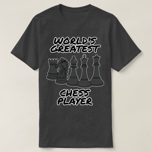 Weltbester Schachspieler Funny 1 T-Shirt (Design vorne)