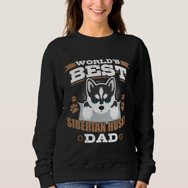 Weltbester sibirischer Husky-Vater Sweatshirt (Vorderseite)
