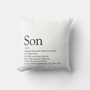 Weltbester Sohn Definition Einfach Modern Kissen
