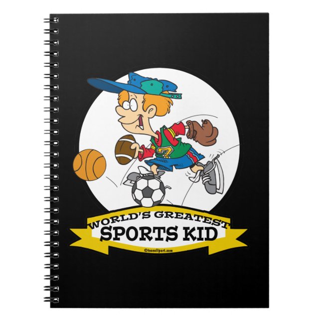 WELTBESTER SPORTKIND CARTOON NOTIZBLOCK (Vorderseite)