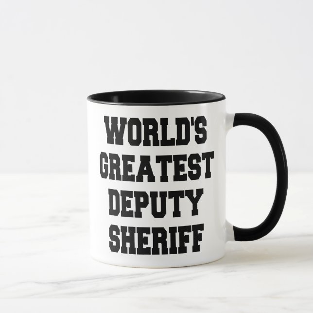 Weltbester Stellvertreter von Sheriff Tasse (Rechts)
