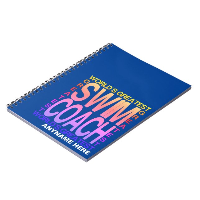 Weltbester Swim Coach Notizblock (Linke Seite)