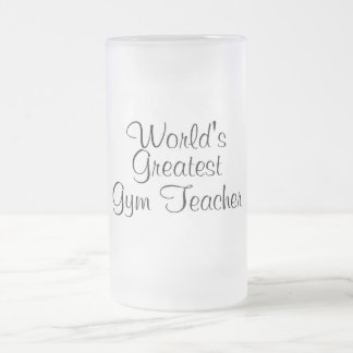 Weltbester Turnhallen-Lehrer Mattglas Bierglas