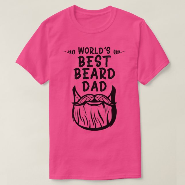 Weltbester Vater Bart Funny World Beard Day 2 T-Shirt (Design vorne)