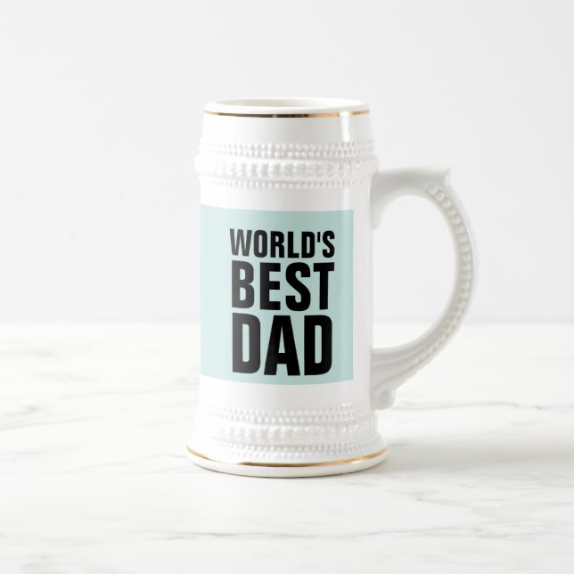 WELTBESTER VATER BIER STEIN BIERGLAS (Rechts)