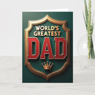 Weltbester-Vater-Emblem-Karte Karte
