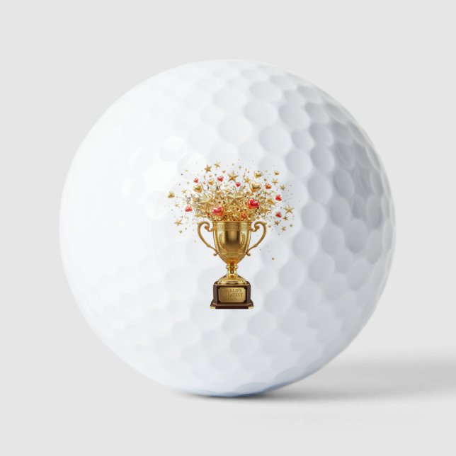 Weltbester VATER Golfball (Vorderseite)